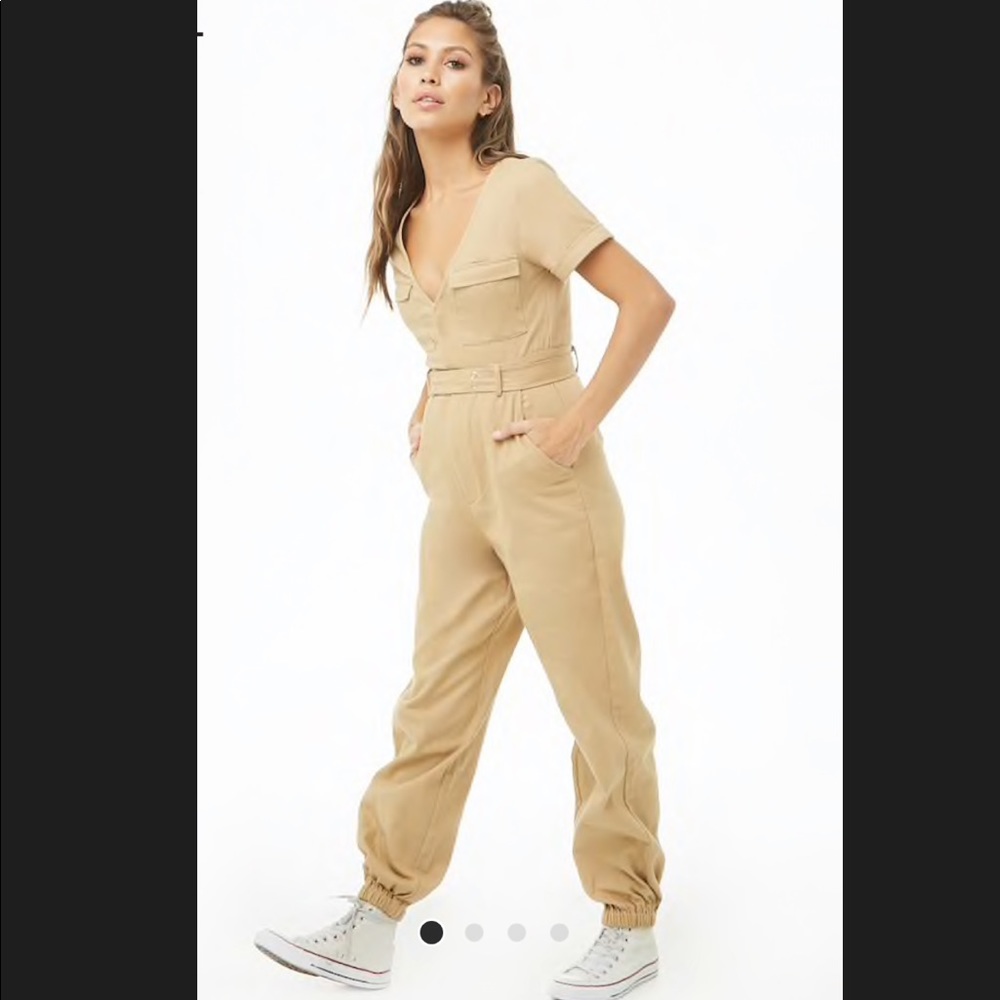 Forever 21  utility jogger jumpsuit